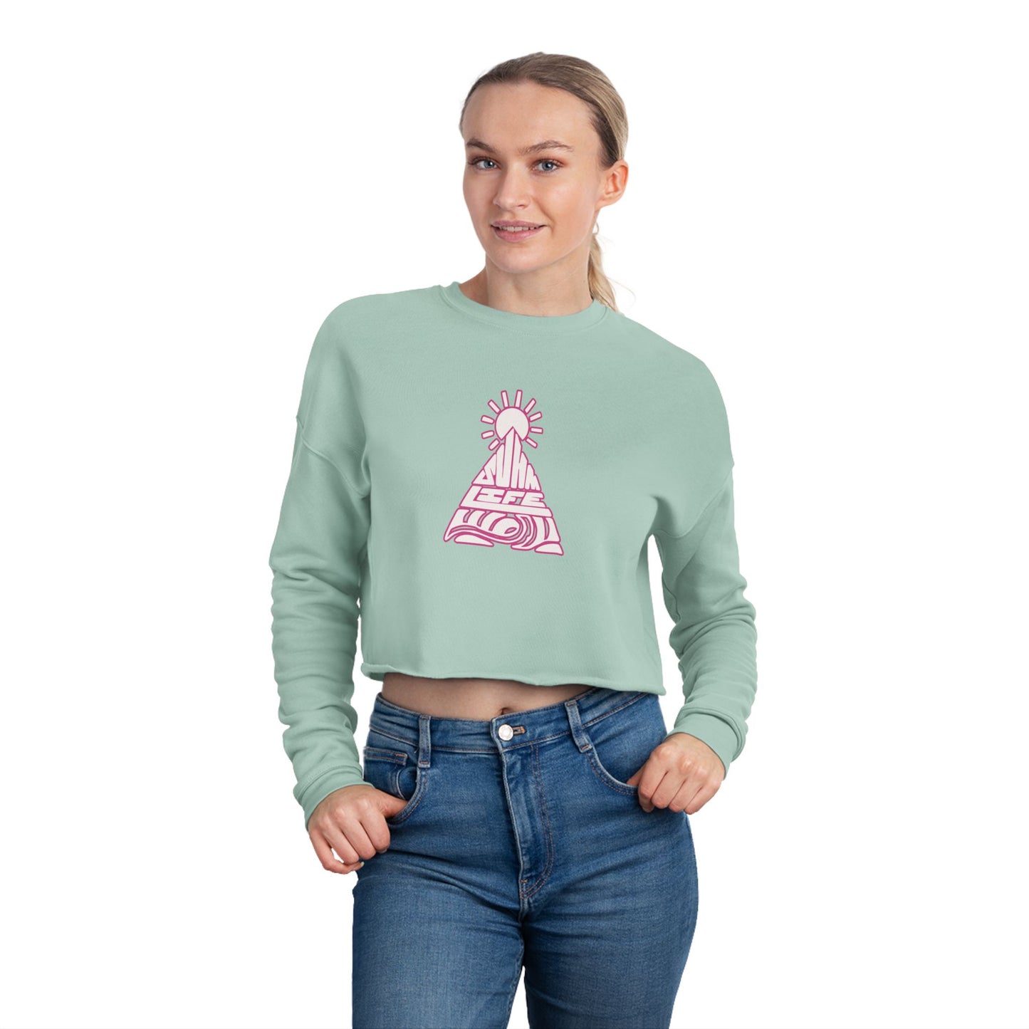 "Thank You" Women's Cropped Sweatshirt