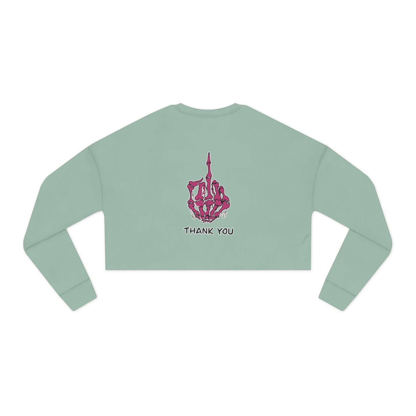 "Thank You" Women's Cropped Sweatshirt