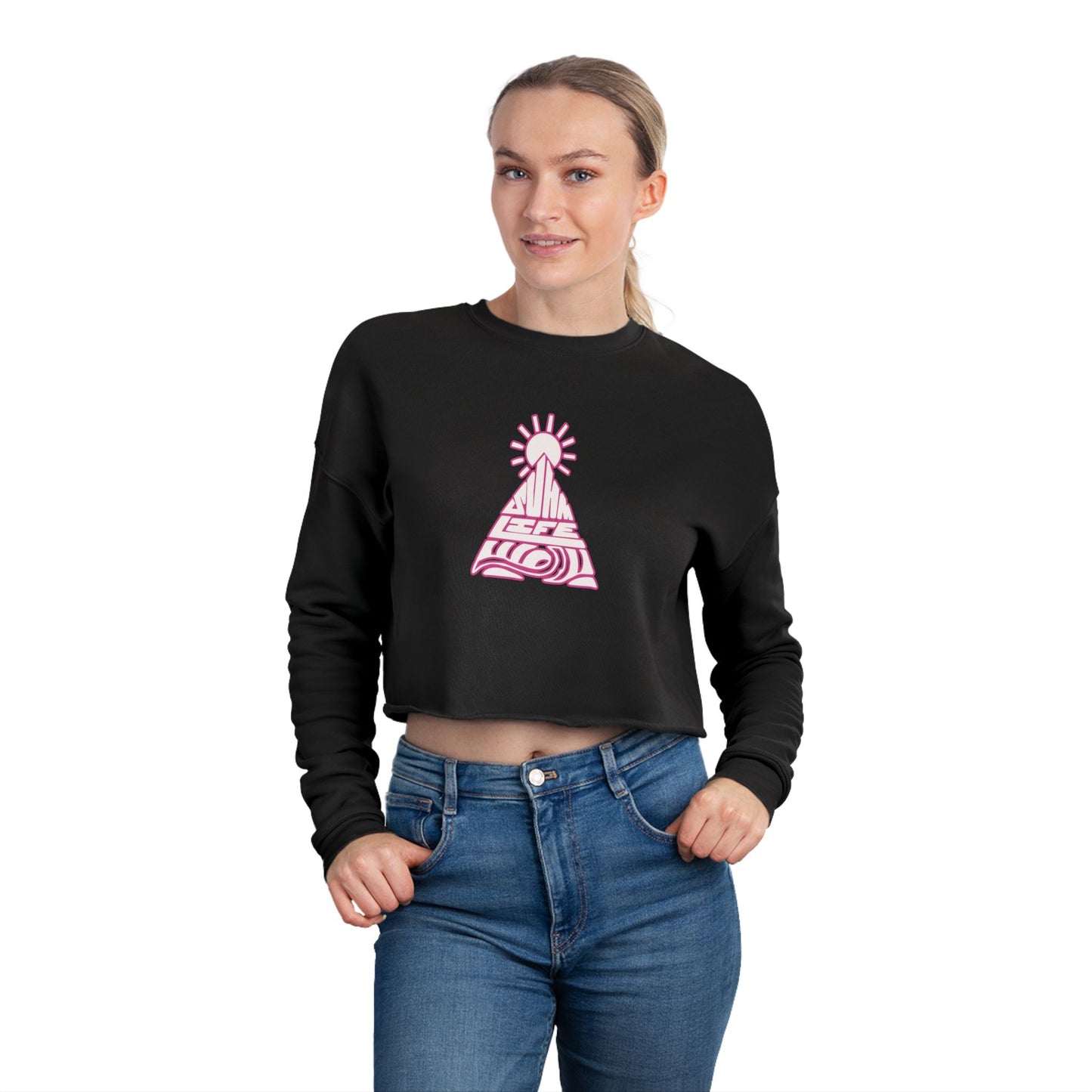 "Thank You" Women's Cropped Sweatshirt