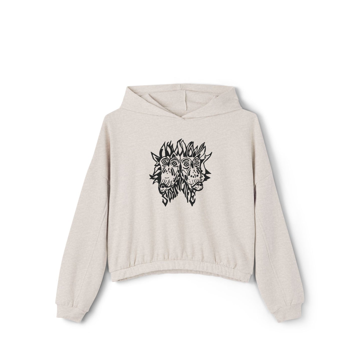 "Monkey Heads" Women's Cinched Bottom Hoodie